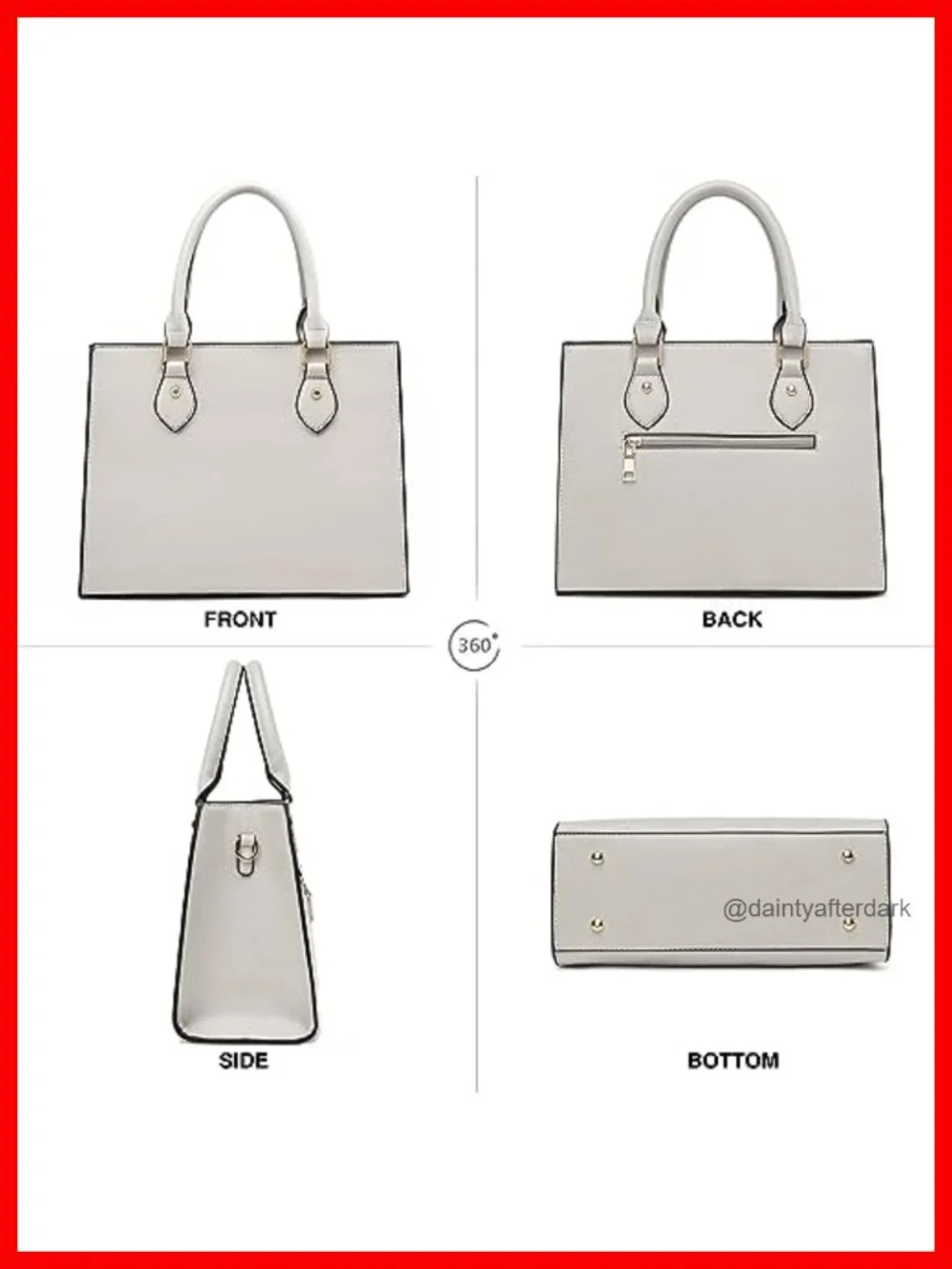 Women's PU Leather Satchel Handbag Crossbody Shoulder Tote